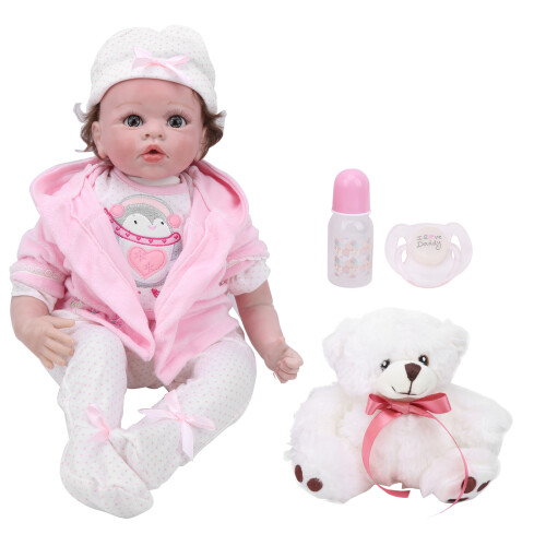 55cm Schattige Roze Reborn Pop