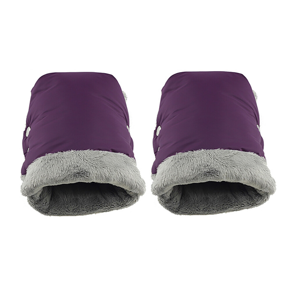2 Pcs Waterproof Warm Stroller Gloves Winter Comfortable Hand Muff