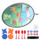 Children Dinosaur Pattern Cloth Dart Board Kid Game Toy 4