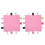 (Pink) 2x Baby-Sicherheitsdecke Weich Plüsch Rot 1