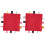 (Red) 2x Baby-Sicherheitsdecke Weich Plüsch Rot 1
