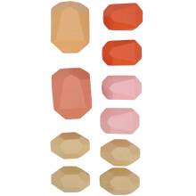 (Stacked Stones Toy) Wood Balancing Stacked Stones Colored Gems Building Block Toy