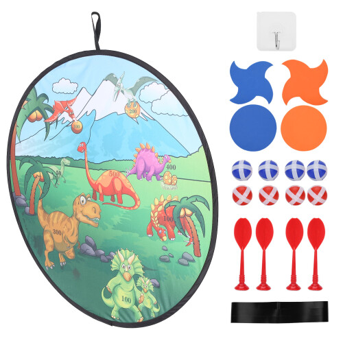 Children Dinosaur Pattern Cloth Dart Board Kid Game Toy 1