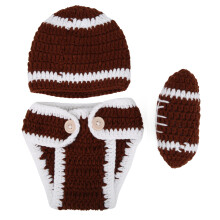 (Brown 0‑3 Months Old) Neugeborener Babyhut & Hose, Baseball-Kostüm, Braun, 0-3 Monate
