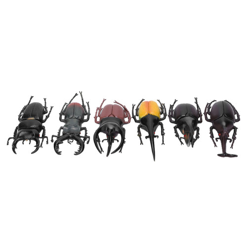 (Black) 6tlg. Käfer-Modell Halloween Deko PVC