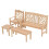 (4pcs) Set 4 pezzi tavolo e sedia mini giardino 5