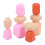 (Combination 4) Wooden Colored Stone Building Blocks Stacking Toy 5
