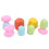 (Combination 2) Wooden Colored Stone Building Blocks Stacking Toy 4