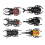(Black) 6tlg. Käfer-Modell Halloween Deko PVC 5