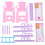 (L) Miniature dubbel bed accessoires baby pop (L) 1