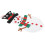 (White) Vilt kerst sneeuwpop DIY wandhanging ornament 4
