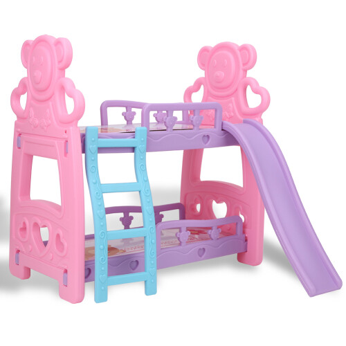 (L) Miniature dubbel bed accessoires baby pop (L) 2