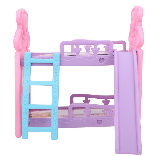 (L) Miniature dubbel bed accessoires baby pop (L) 1