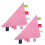 (Pink) 2x Baby-Sicherheitsdecke Weich Plüsch Rot 4