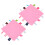 (Pink) 2x Baby-Sicherheitsdecke Weich Plüsch Rot 2