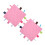 (Pink) 2x Baby-Sicherheitsdecke Weich Plüsch Rot 3