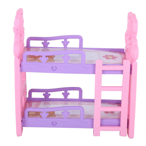 (Queen Bunk Bed) Mini poppenhuis stapelbed meubel accessoire 2