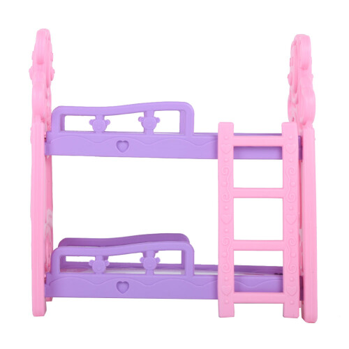 (Queen Bunk Bed) Mini poppenhuis stapelbed meubel accessoire 1