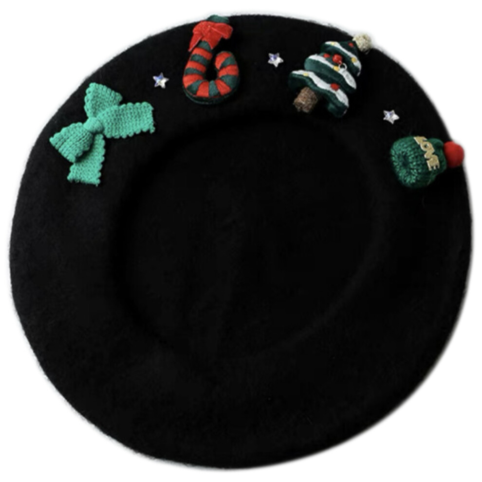 Teens Casual Y2k Girls Hat Spring Festival Polyester-Black-image-OPC-PMMQYHN-NEW