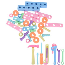 (108‑6) Bausteine-Set DIY-Schraubmontage, Lernspielzeug 108-6