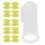 (Yellow Shell) 10x siliconen tandborstel 1
