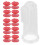 (Red Shell) 10x siliconen tandborstel 1