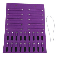 (Purple) Filz-Kinder-Aufhängebeutel Schmuck Haarnadel-Organizer Lila