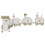 (White) Treno Babbo Natale Legno Bianco per Bambini 4