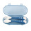(Blue) 2Pcs Portable Baby Fork & Spoon Set Red 1