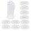 (Transparent Shell) 10x siliconen tandborstel 3