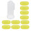 (Yellow Shell) 10x siliconen tandborstel 3