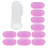 (Pink Shell) 10x siliconen tandborstel 3