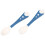 (Blue) 2Pcs Portable Baby Fork & Spoon Set Red 5