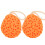 (Orange) 2 Pcs Baby Bath Sponge Soft Scrubber Orange 1