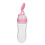 (Pink) Biberon Silicone 90ml con Cucchiarella Squeeze Blu 3