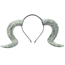 (Antique Silver) Halloween-Cosplay-Horn-Stirnband Lustiges Party-Kopfschmuck