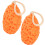 (Orange) 2 Pcs Baby Bath Sponge Soft Scrubber Orange 2
