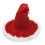 Stilvolle Weihnachtsmütze, elegante Hexenmütze, verdickte-Rot 1
