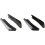 Side Skirt Extension Lip 2 Pcs Universal Car Rear Bumper Lip Diffuser Splitter Spoiler Scratch Protector Black 3