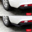 Side Skirt Extension Lip 2 Pcs Universal Car Rear Bumper Lip Diffuser Splitter Spoiler Scratch Protector Black 4
