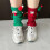 Weihnachts- und Feiertags-Beinwärmer, neuartige-Rot 6