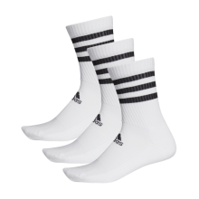 adidas 3-Stripes Cushioned Crew Arch Support Sports Socks 3 pairs UK S / 4.5-5.5