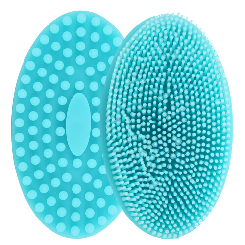 (Blue) Siliconen badborstel voor baby's en peuters