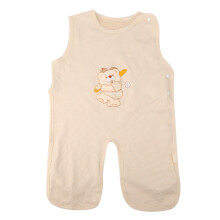 (Baseball Bear Thin Cotton M) Sleeveless Cotton Bear Anti-Kick Sleeping Bag
