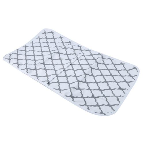 (Geometry White) Waterproof Baby Changing Mat White Geometry 2