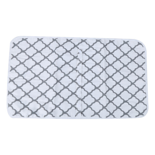 (Geometry White) Waterproof Baby Changing Mat White Geometry 1