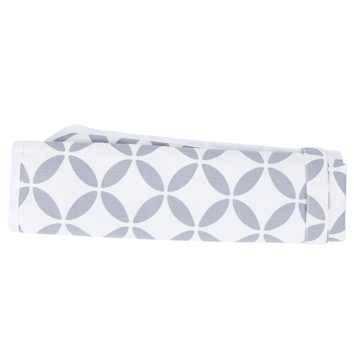 (White Hollow Circle) Waterproof Portable Baby Diaper Changing Mat White 2