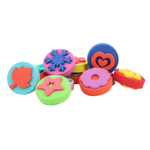(Sponge Seals) Drawing sponge stamp for kids learning 2