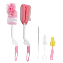 5x Baby Fles Reinigingsset Borstel & Stroispons