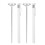 (White) 2pcs Kitchen Milk Thermometer Instant Read White 1